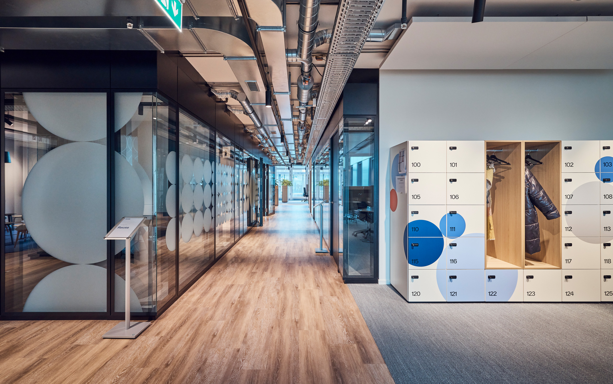 Arxada Head Office Walkway and Locker